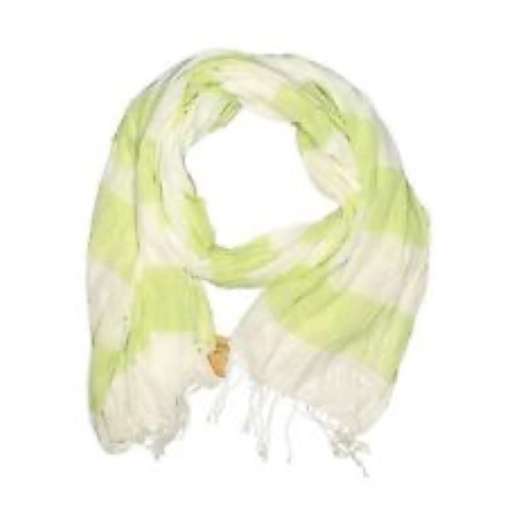 Hollister - Green and white spring scarf